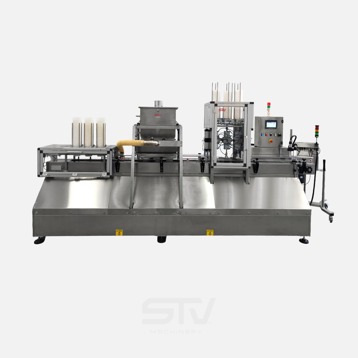 Remplisseuse-boucheuse de seaux pour produits granulaires